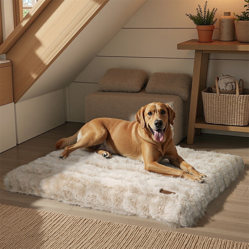 Jumbo Anti-Anxiety Calming Dog Bed Removable Cover Pet Beds Mattress Non Skid US
