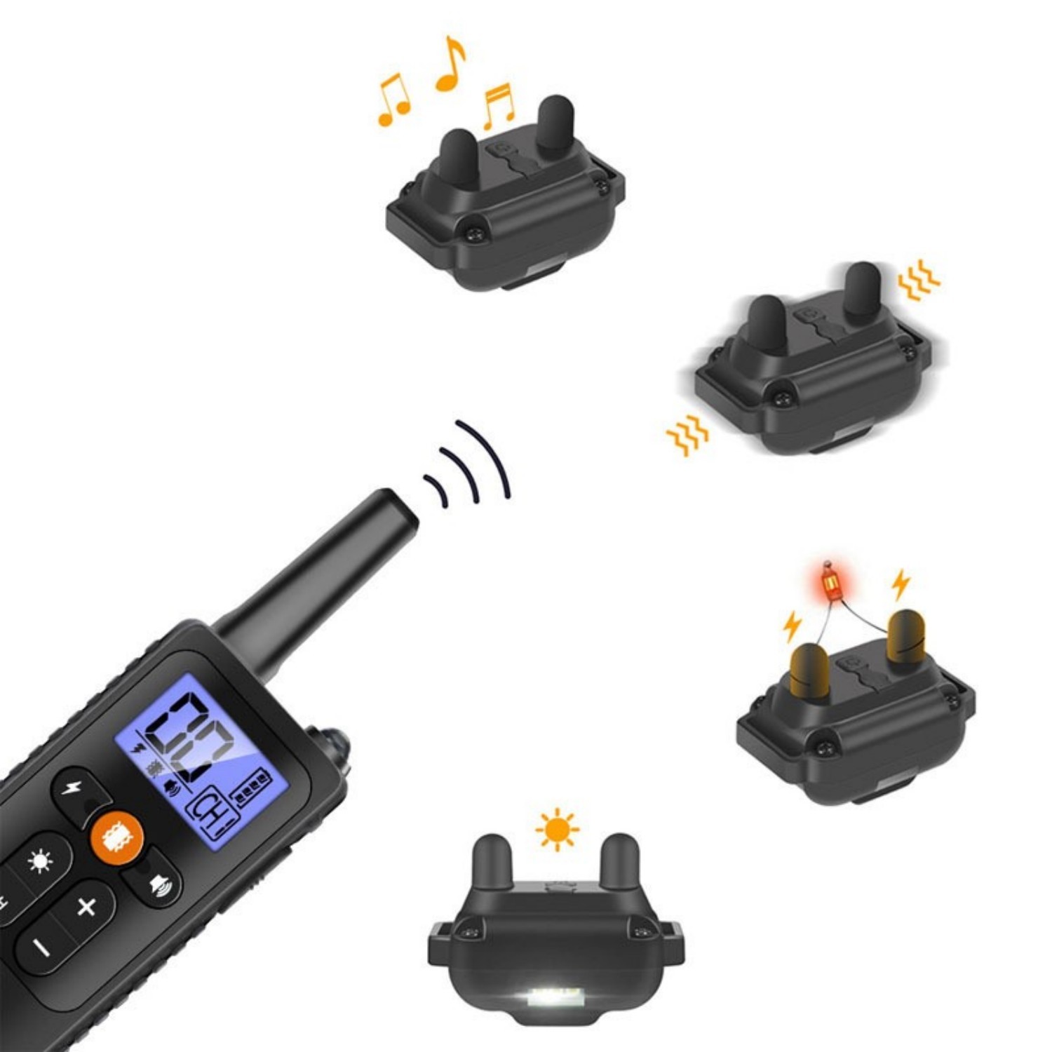 3300 FT PET Dog Training Collar Rechargeable Remote Shock Pet Waterproof Trainer