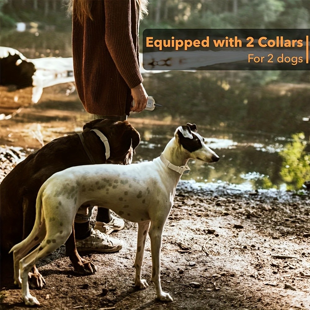 2in1 Dog Shock Collar Training w/ Remote 1/2 Mile IPX7 Waterproof Electric US