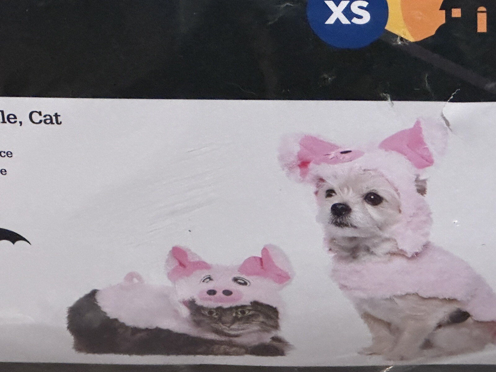 Vibrant Life Halloween Dog Costume: Pig Pet Costume Size Xtra Small NWT
