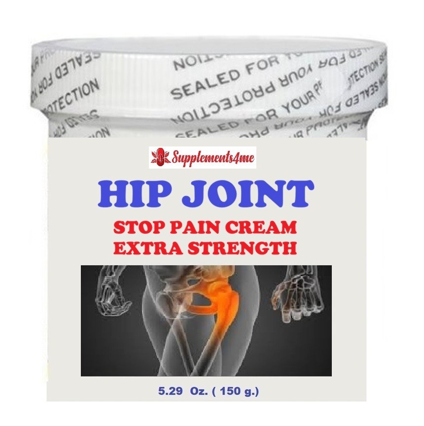 POWERFUL STRONG HIP JOINT PAIN CREAM FOR WOMEN MEN – 100% HERBAL – MADE IN USA