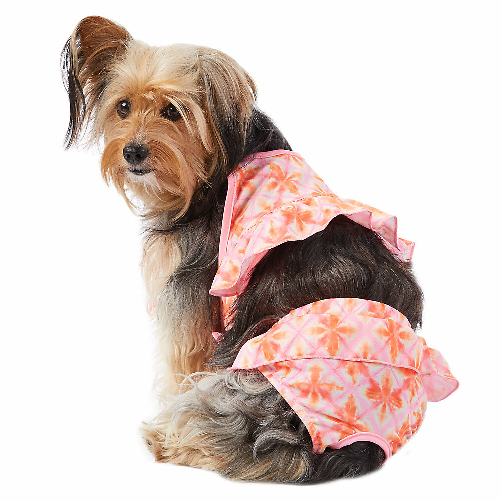 Festive TIE-DYE SWIM SUIT Dog XS M L new pet bikini bathing medium Top Paw