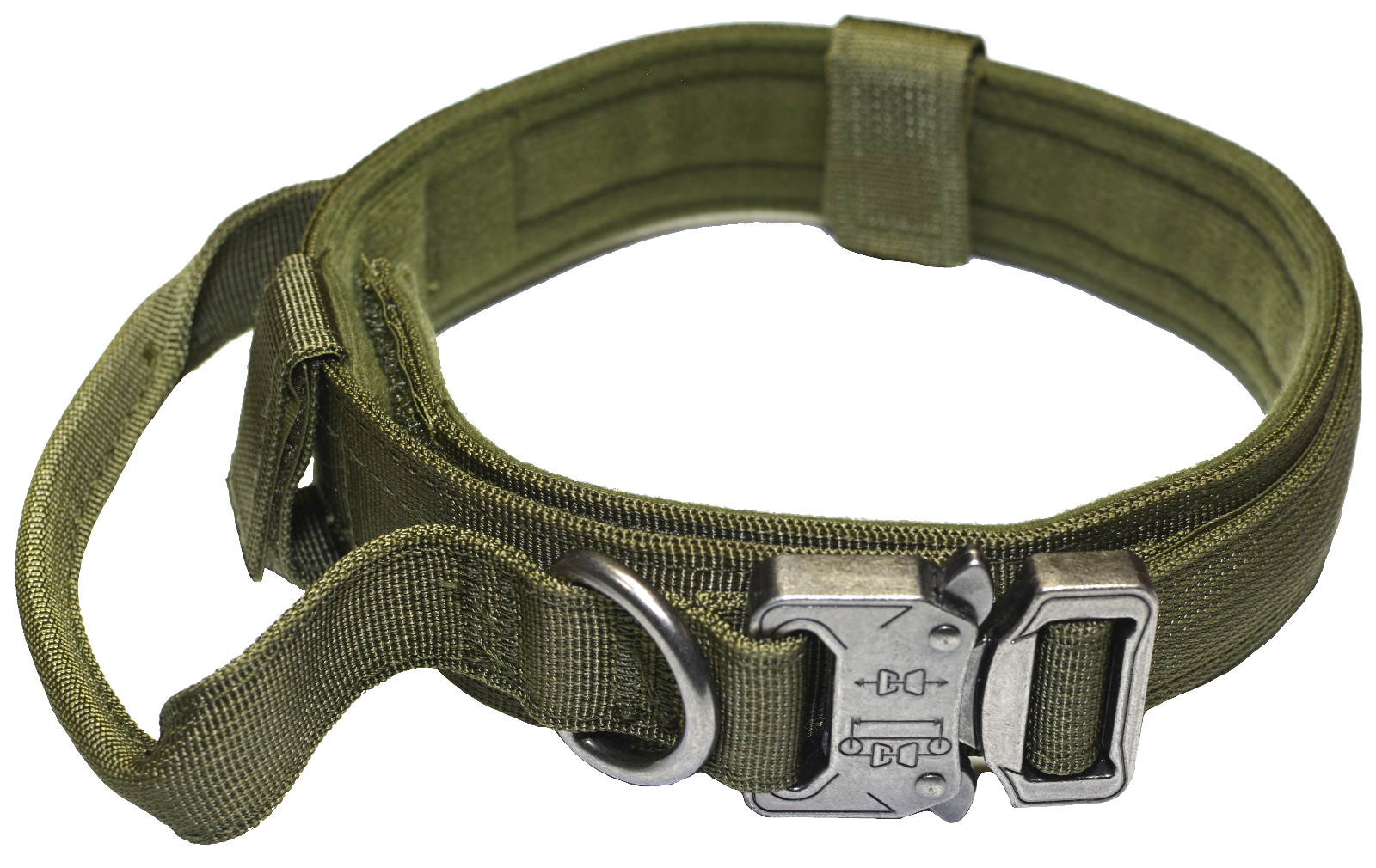 Dog Leash Collar Heavy Duty K9 Tactical Training Pet Metal Buckle Kit Set M L XL