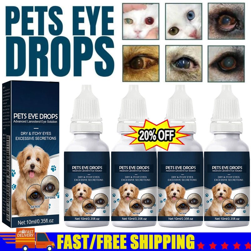 Pet Eye Drops Cataract Drops For Pet Eye Lubricant Drop Lanosterol Solution US
