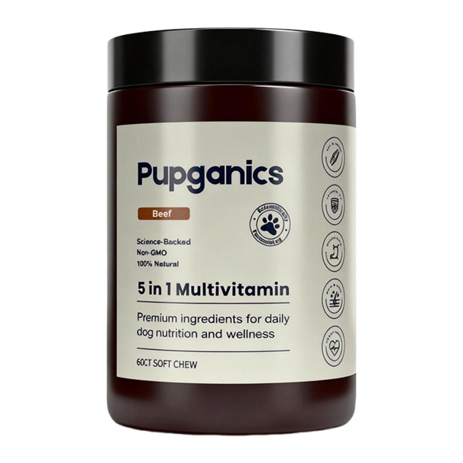 Pupganics 5in1 Multivitamin Soft Chews For Dog Dog Vitamins And Supplements *1-3