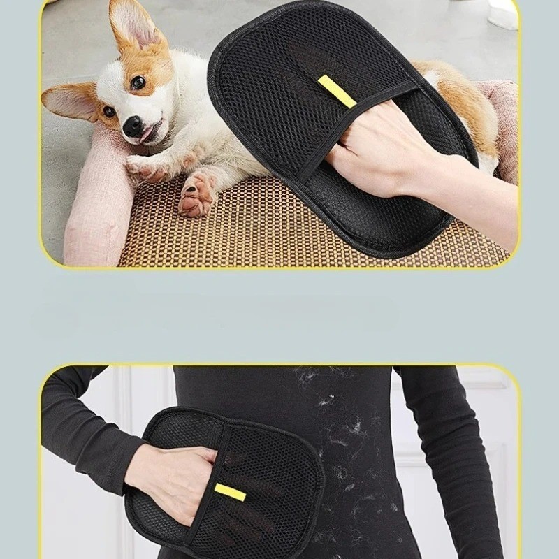 Reusable Pet Hair Remover Glove for Dog Cat Clothes & Furniture