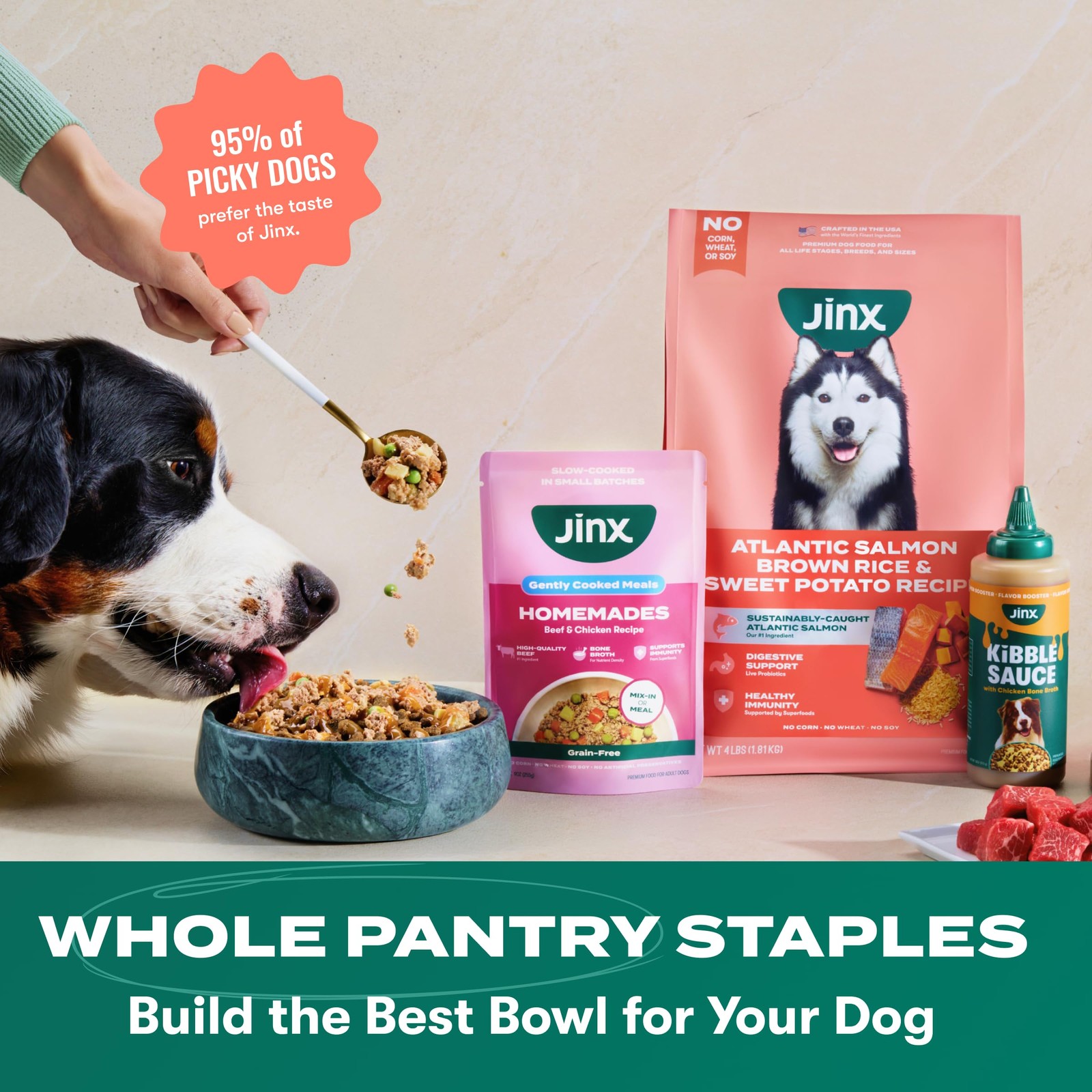 Jinx Premium Dry Dog Food, for All Life-Stages – Real 4 Pound (Pack of 1)