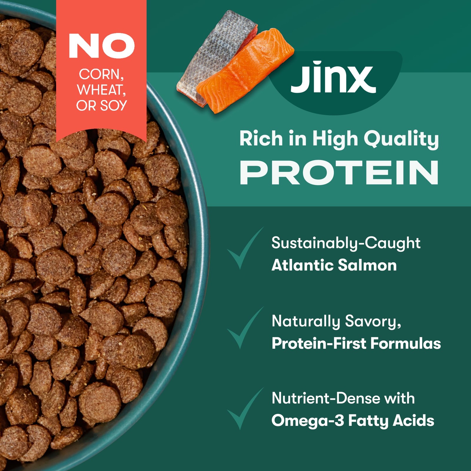 Jinx Premium Grain-Free Dry Dog Food, for All Lifestages 4 Pound (Pack of 1)