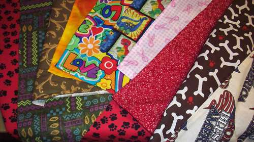 50 Dog Grooming Bandana/Scarf, Tie On, Cotton, Custom Made by Linda, S,M,L