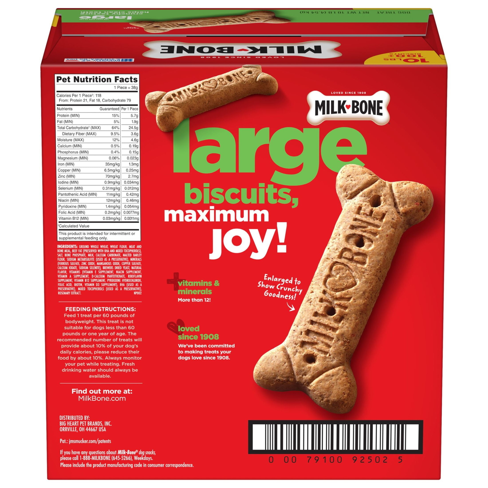 Original Biscuits, Large Dog Treats, 10 Lb.