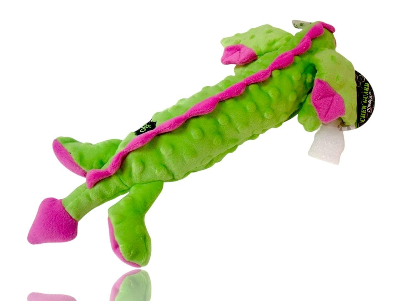 (2-Pack) GoDog Squeaky Dog Toy Large Skinny Dragon Durable w/ Chew Guard 16″ New