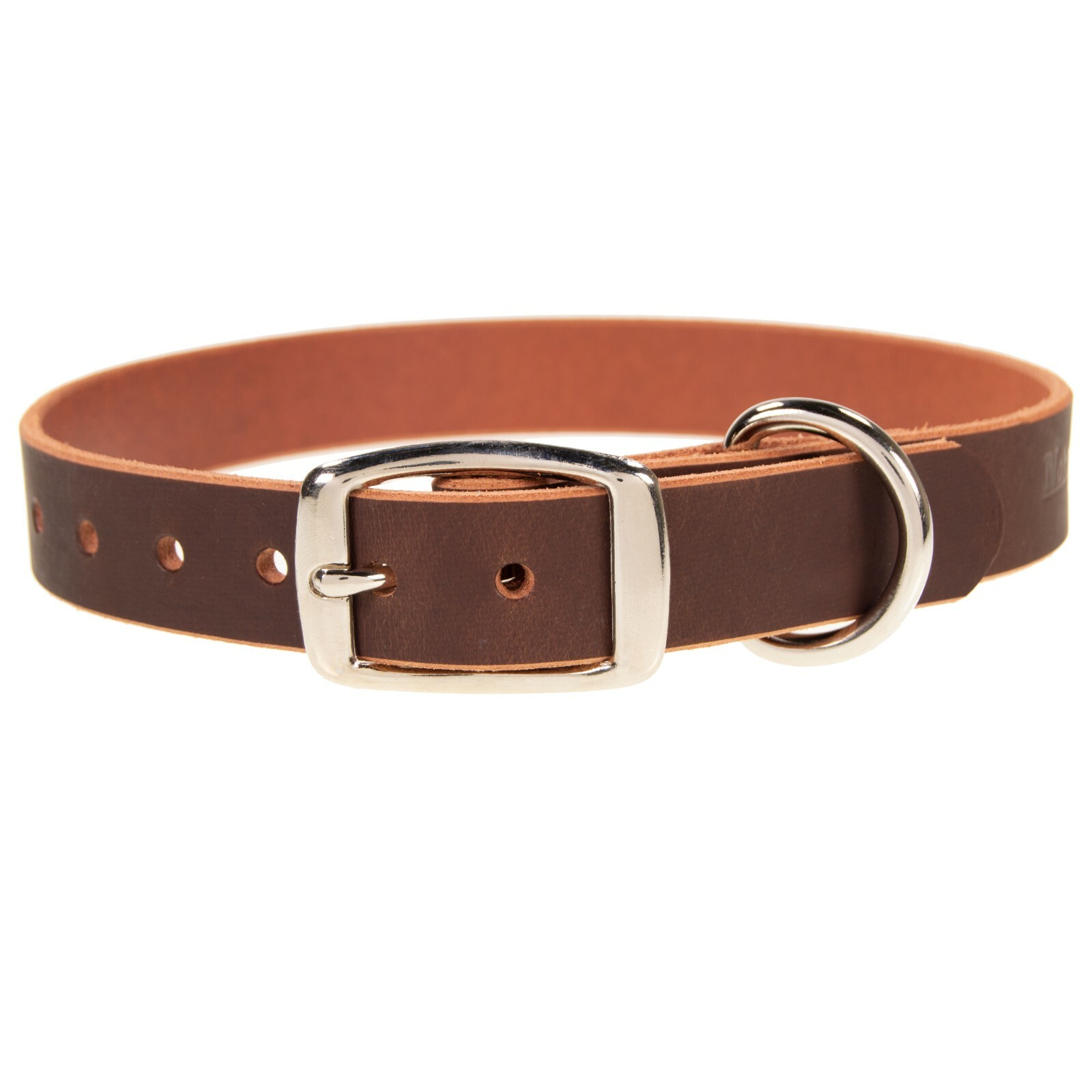 Heavy Duty Leather Dog Collar_Medium, Large, XL_1″ Wide_Amish Handmade