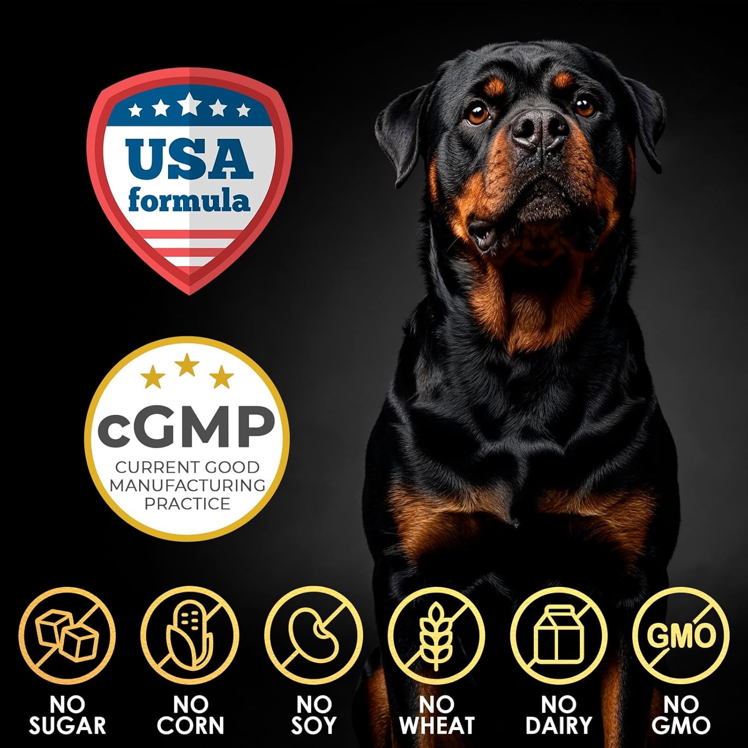 11-in-1 Muscle Gain Chews for Dogs, High Protein & Amino Acids, 150 Chews – Chic