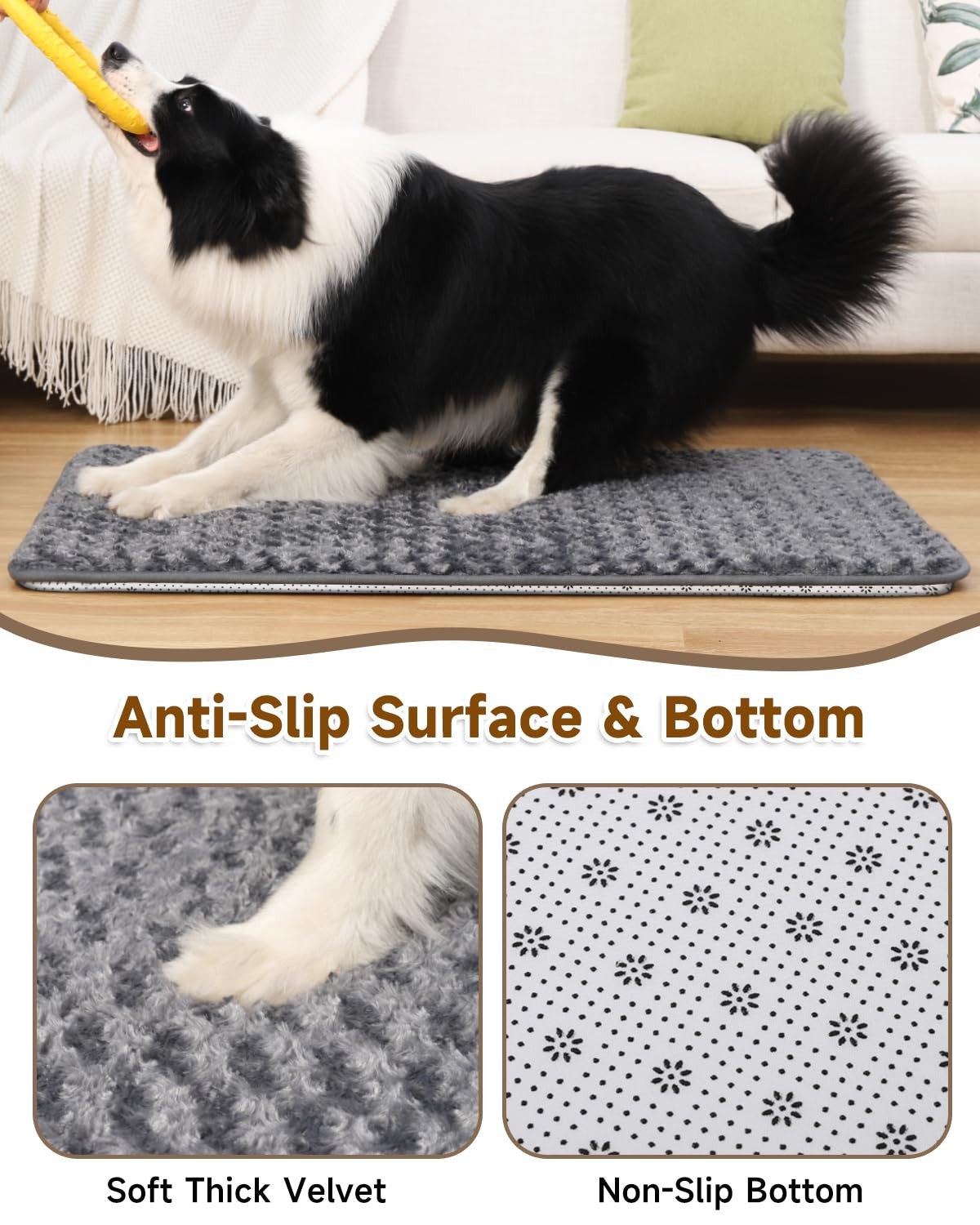 Dog Bed for Crate Pad High Resilience Foam Crate Pad Mat for Medium Large Dog…