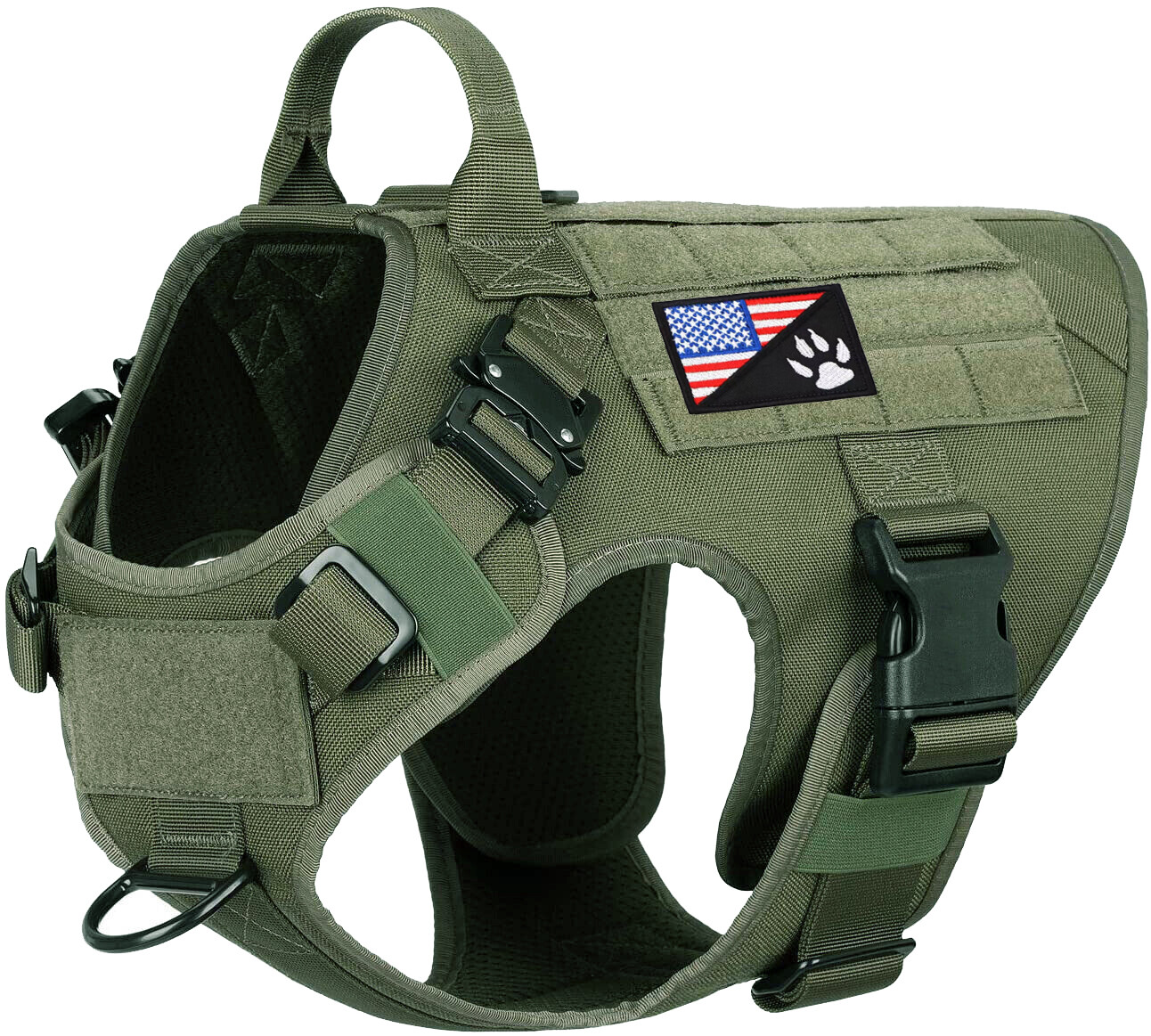 Tactical Dog Vest Harness – Military K9 Dog Training Vest – US Working Dog