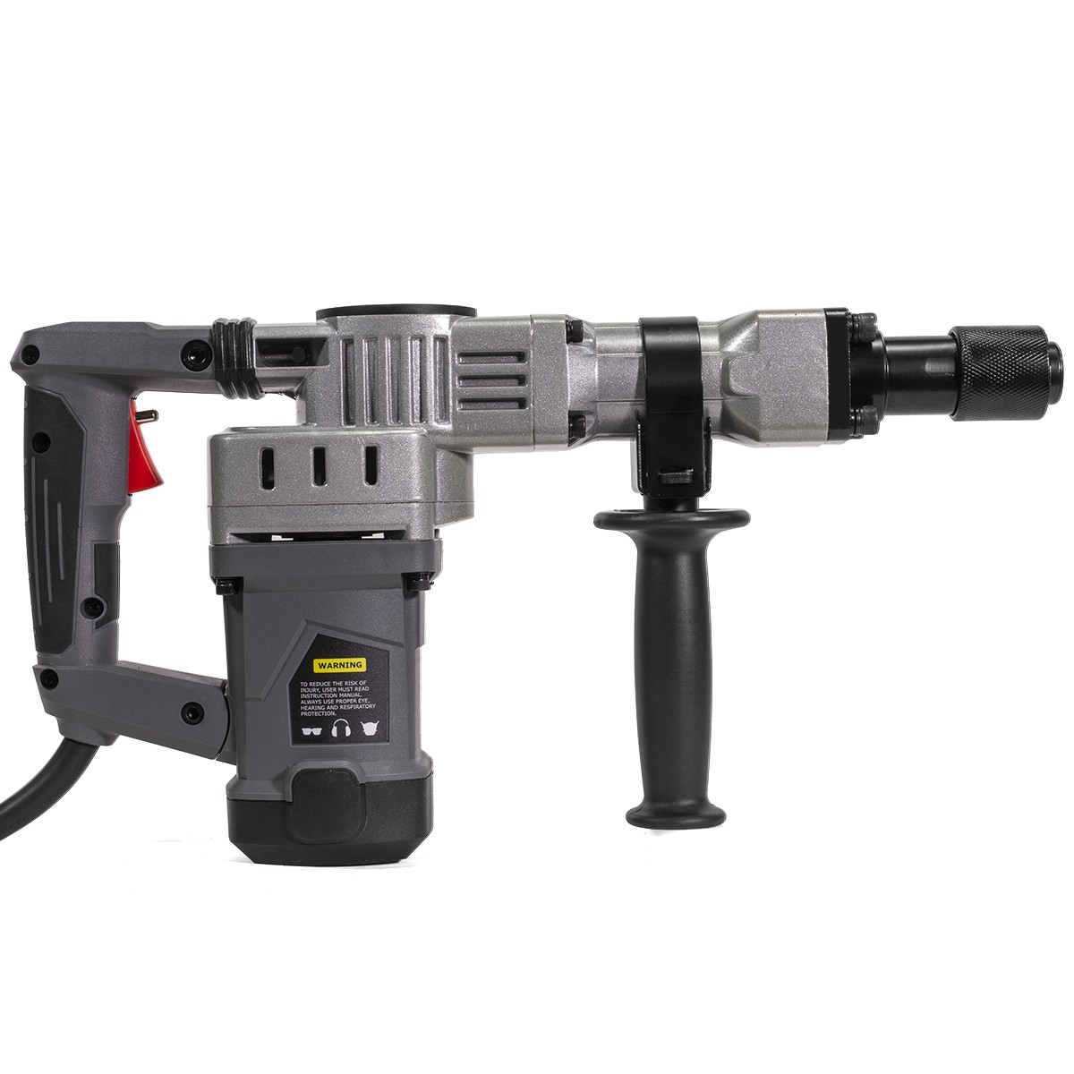 3800BPM 1-1/2″ Electric Demolition Jack Hammer Concrete Breaker W/ Hex Chisels