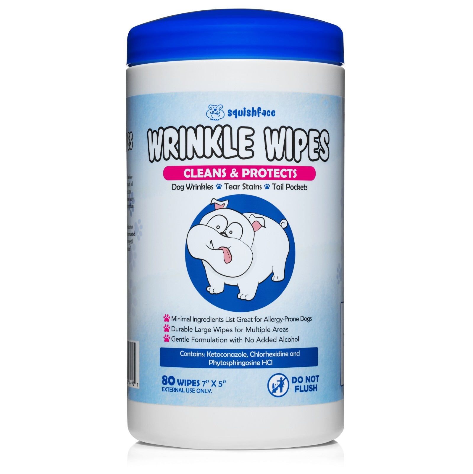 Squishface Wrinkle Wipes + Wrinkle Paste Bundle – Cleans & Protects Dog Wrinkles
