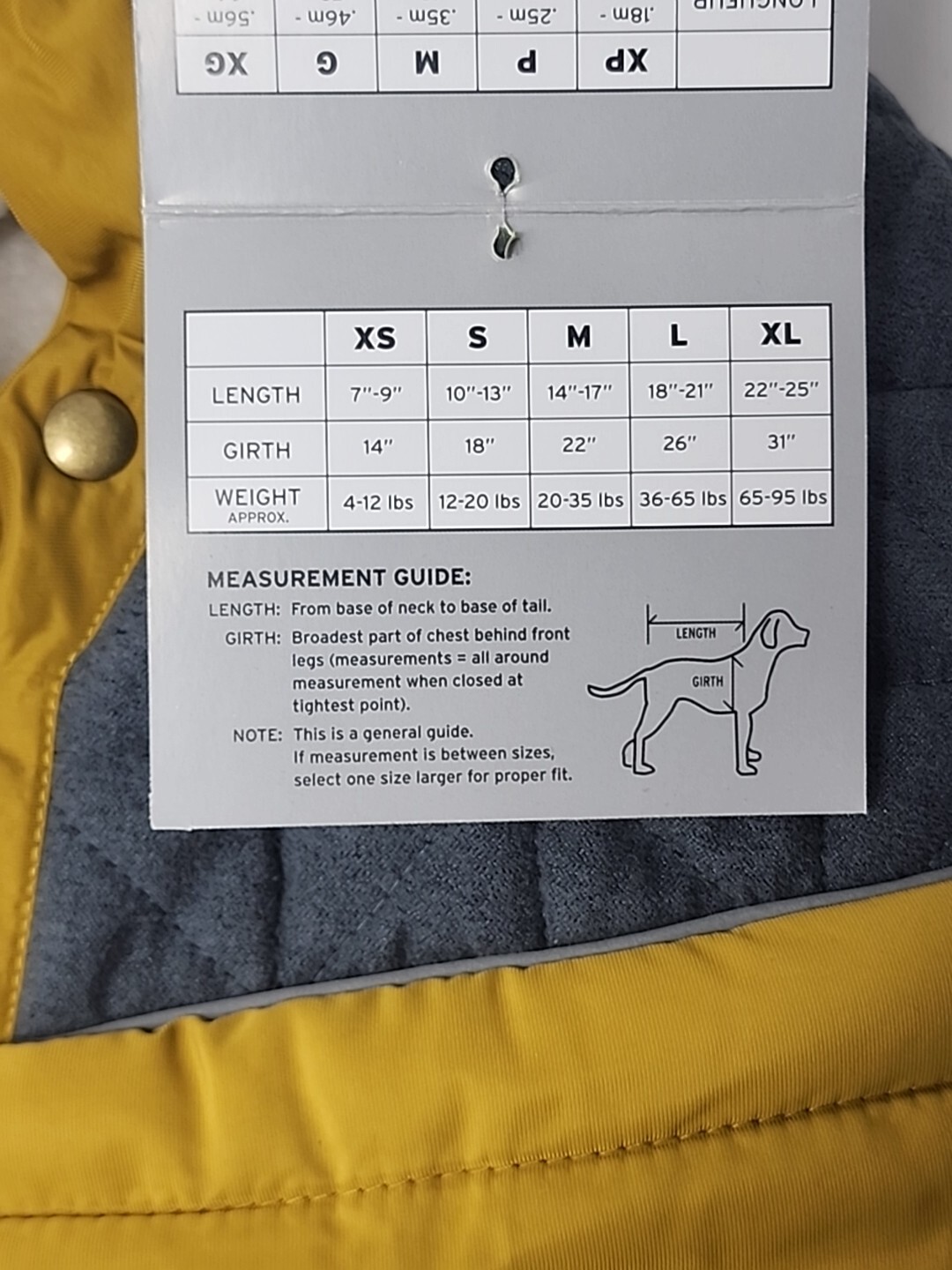 Eddie Bauer Pet Apparel DOG Jacket Fleece Cold Winter Coat LARGE 35-65 lbs NWT