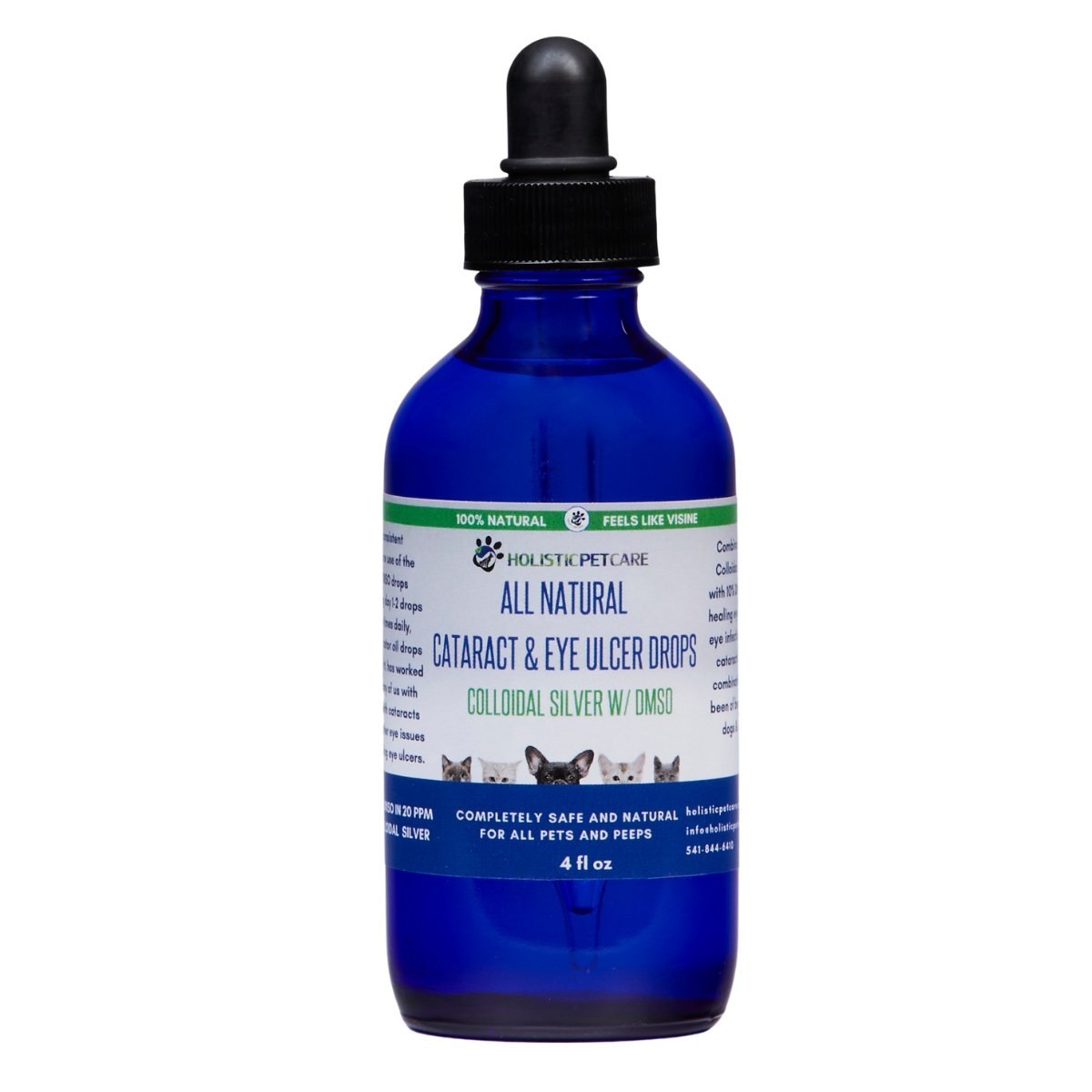 Holistic Pet Care Colloidal Silver/DMSO Eye Drops for Pets