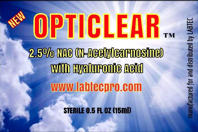 Cataract Eye Drops 2.5% NAC with Hyaluronic Acid 15ml Vial 2 pack!