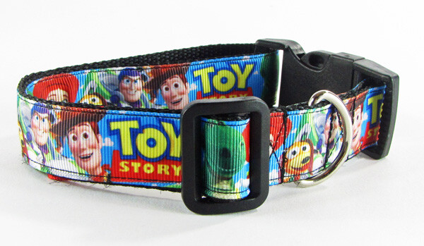 Toy Story dog collar handmade adjustable buckle collar 1″ wide or leash