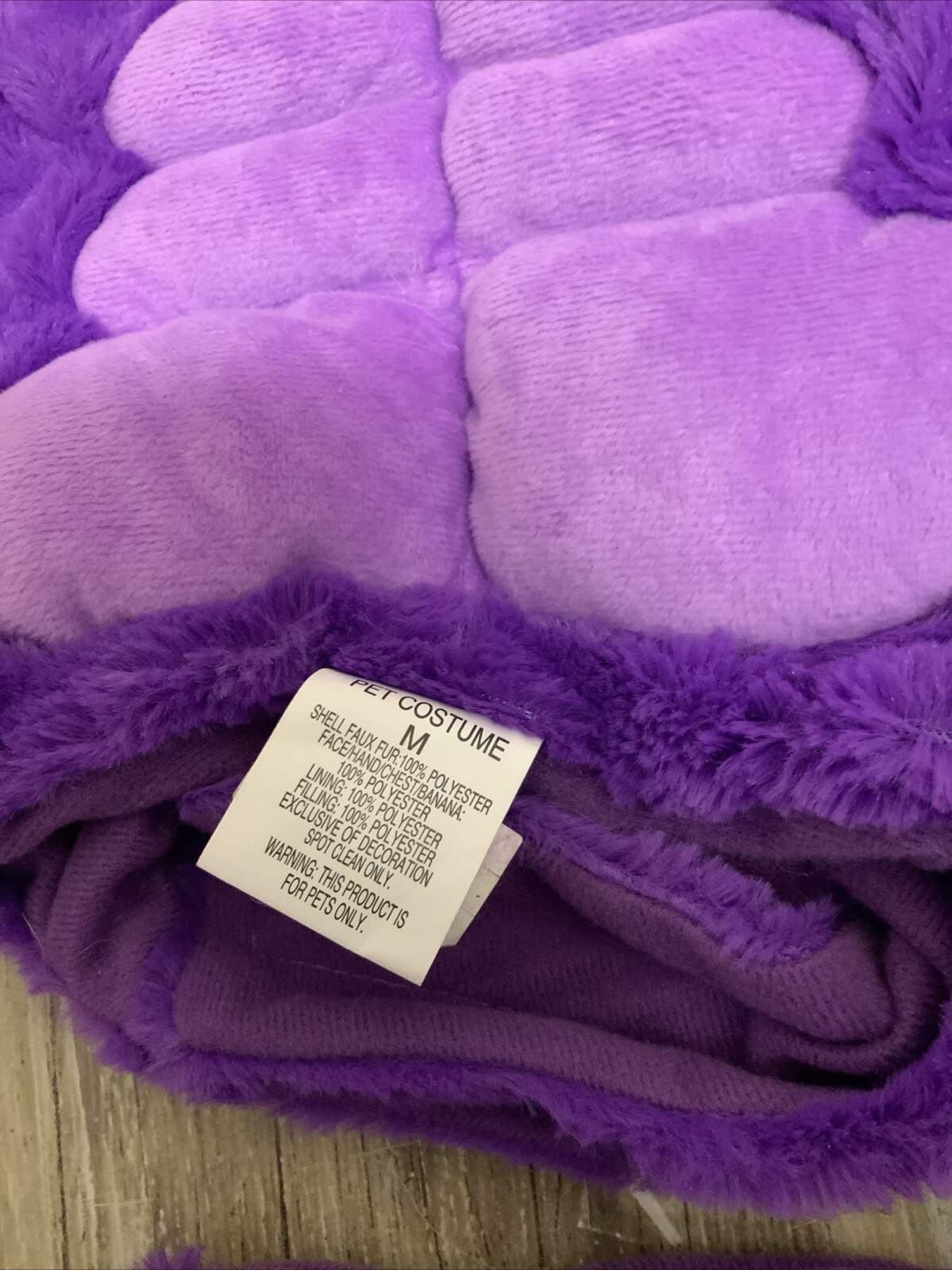 🎃 Hyde & EEK Gorilla Dog Frontal Costumer Medium Purple 🆕AS SHOWN
