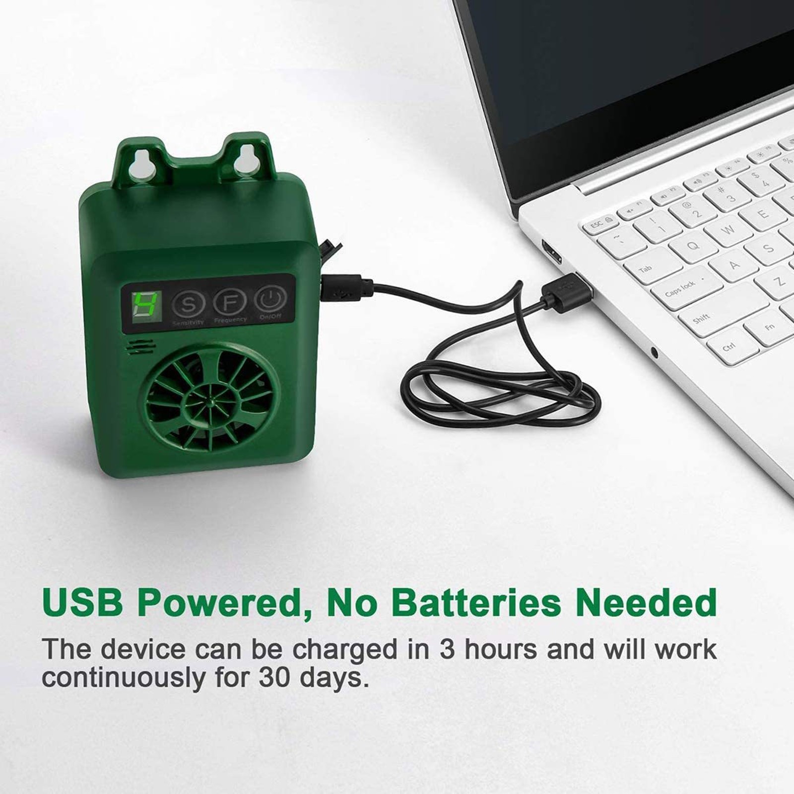 Green Ultrasonic Pet Anti Barking Device Dog Bark Control Stop Repeller Tool