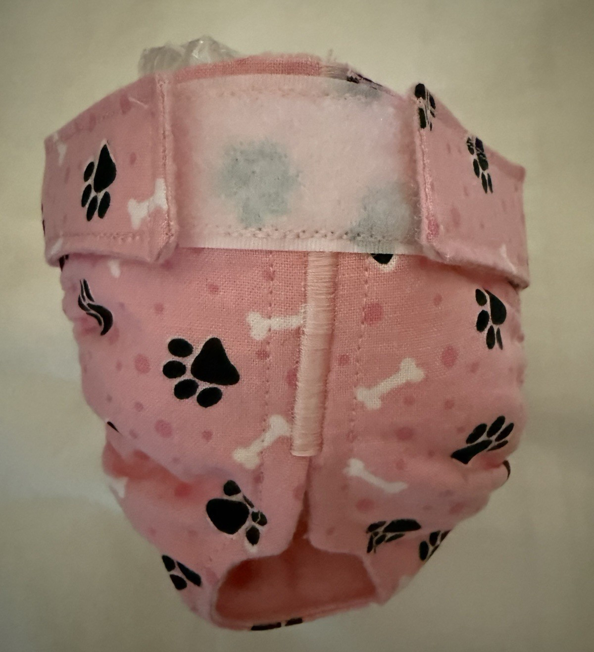 Female Dog Puppy Pet Diaper Washable Pant Sanitary Underwear PAWS BONES PINK XXS
