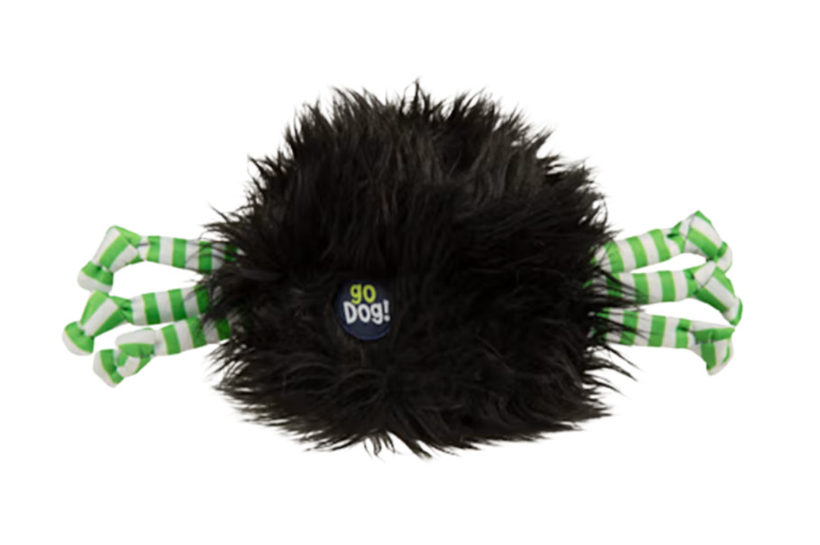 Dog Toys Bootique Witches Hat Pet Bed Spider Rope Plush goDog Furballz Spider