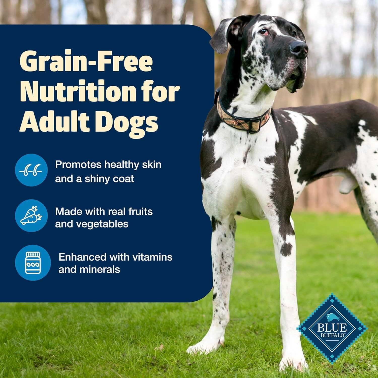 Blue Buffalo Freedom Grain-Free Dry Dog Food, 4 Pound (Pack of 1), blue