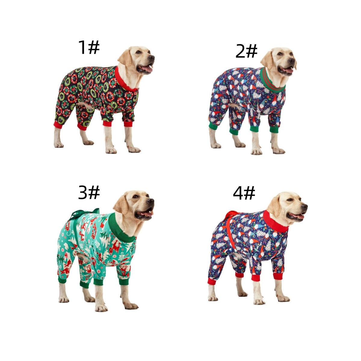 LovinPet Dog Pet Pitbull Pajamas Christmas Holiday Costume Pullover Outfit Shirt
