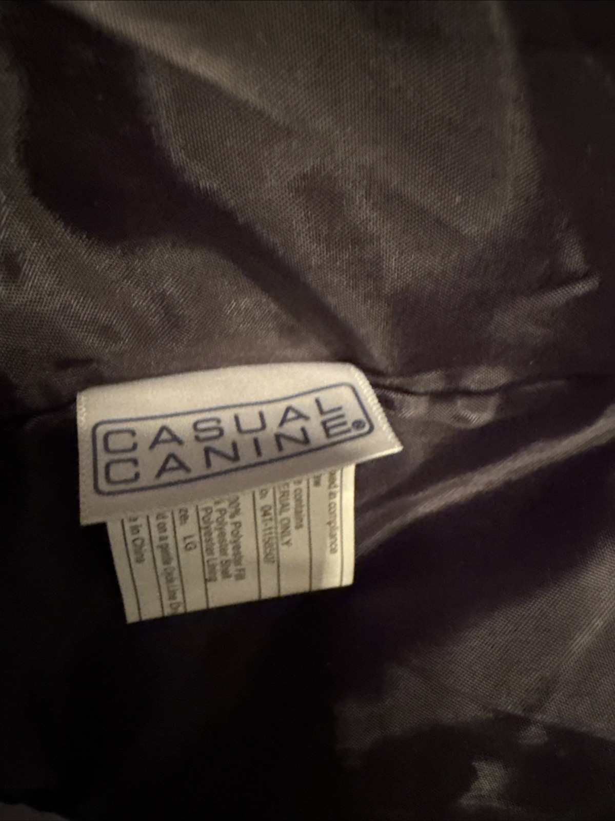 CASUAL CANINE Coat w Hood for Dog SIZE LARGE ZIP OFF LEGS /HOOD READ PLEASE!