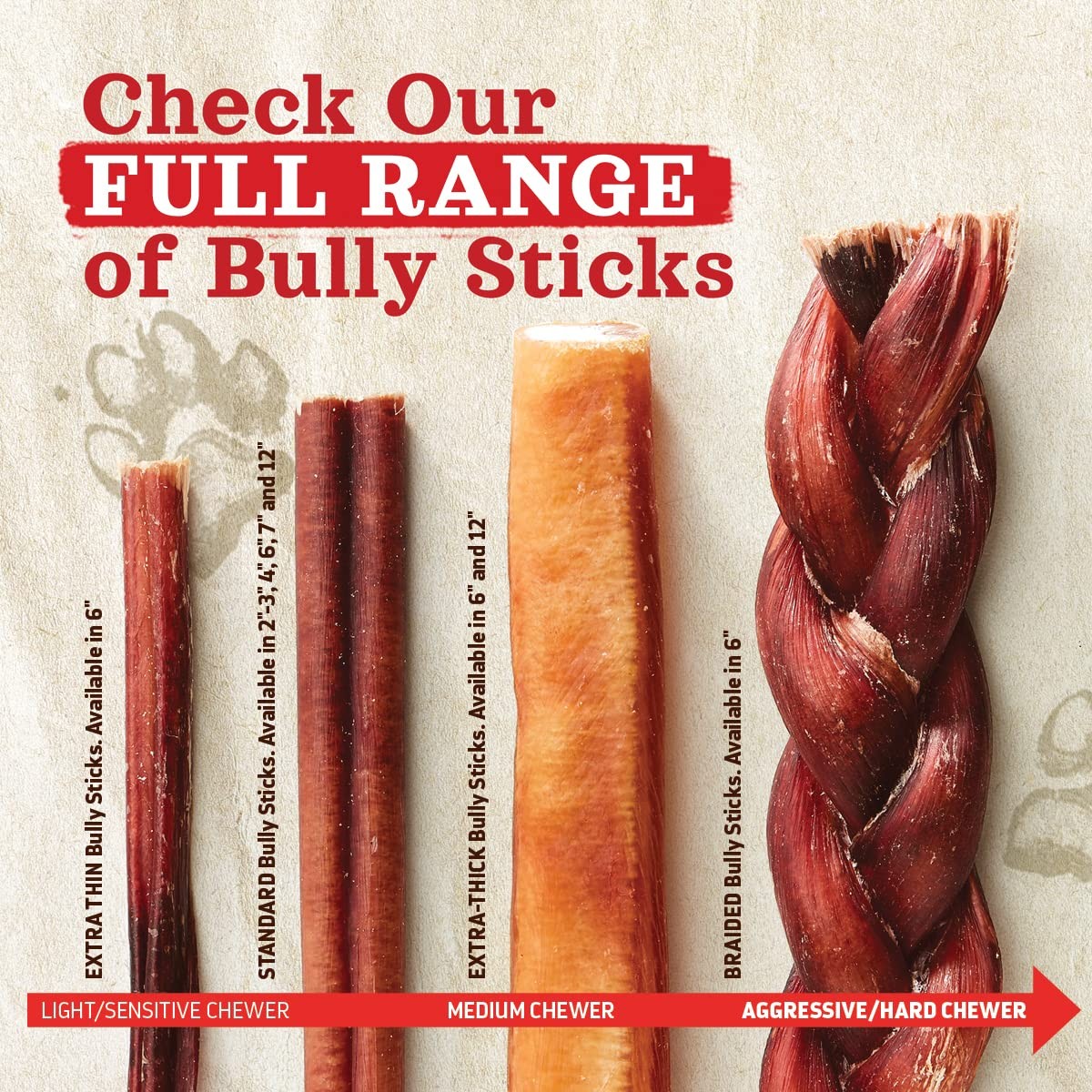 Natural Farm Odor-Free Bully Sticks 4-8”, 16oz ALL-NATURAL Long-Lasting Chews…