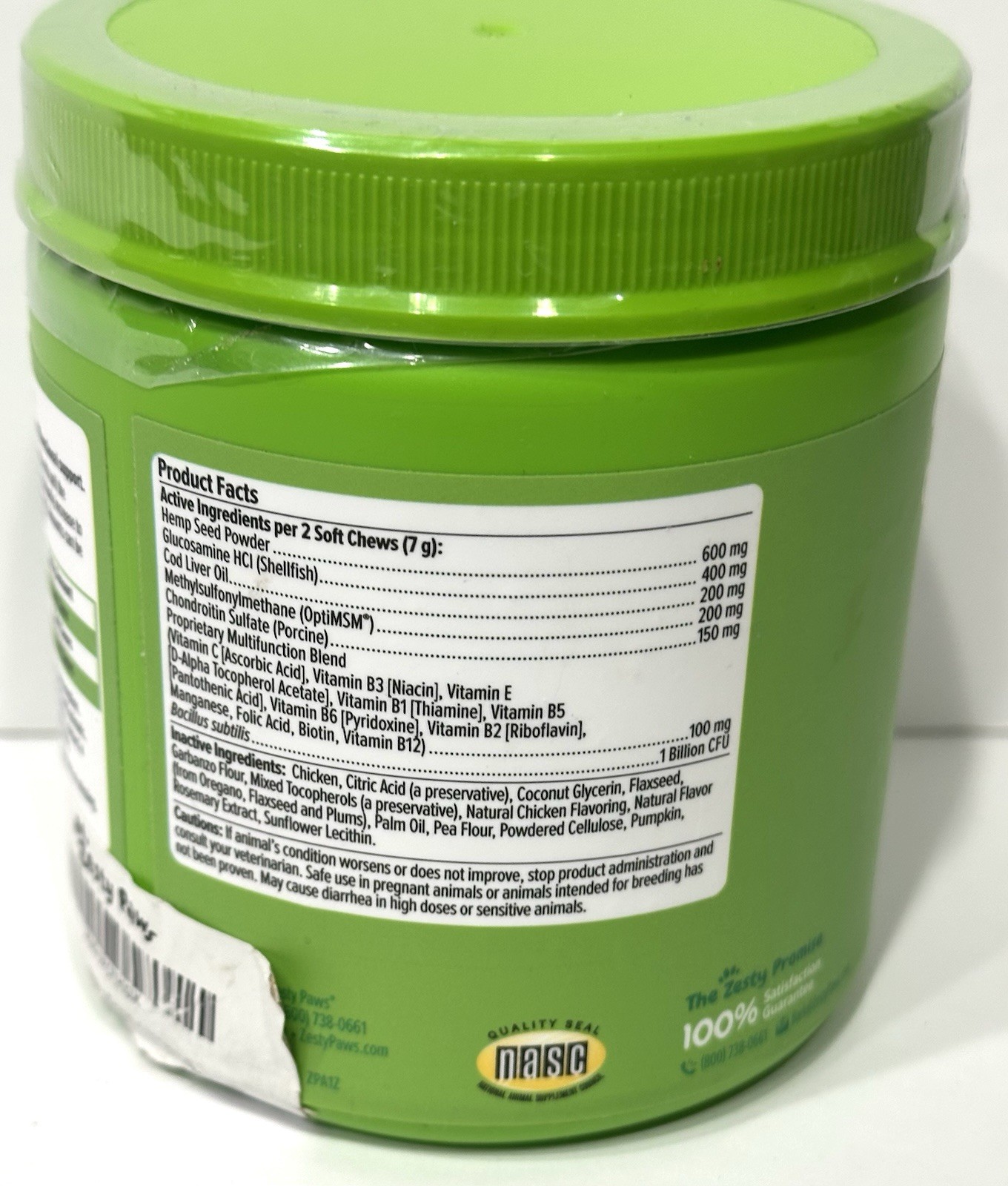 Zesty Paws 8-in-1 Multi-Functional For Dogs, 90 Chicken Flavor Soft Chews, NEW