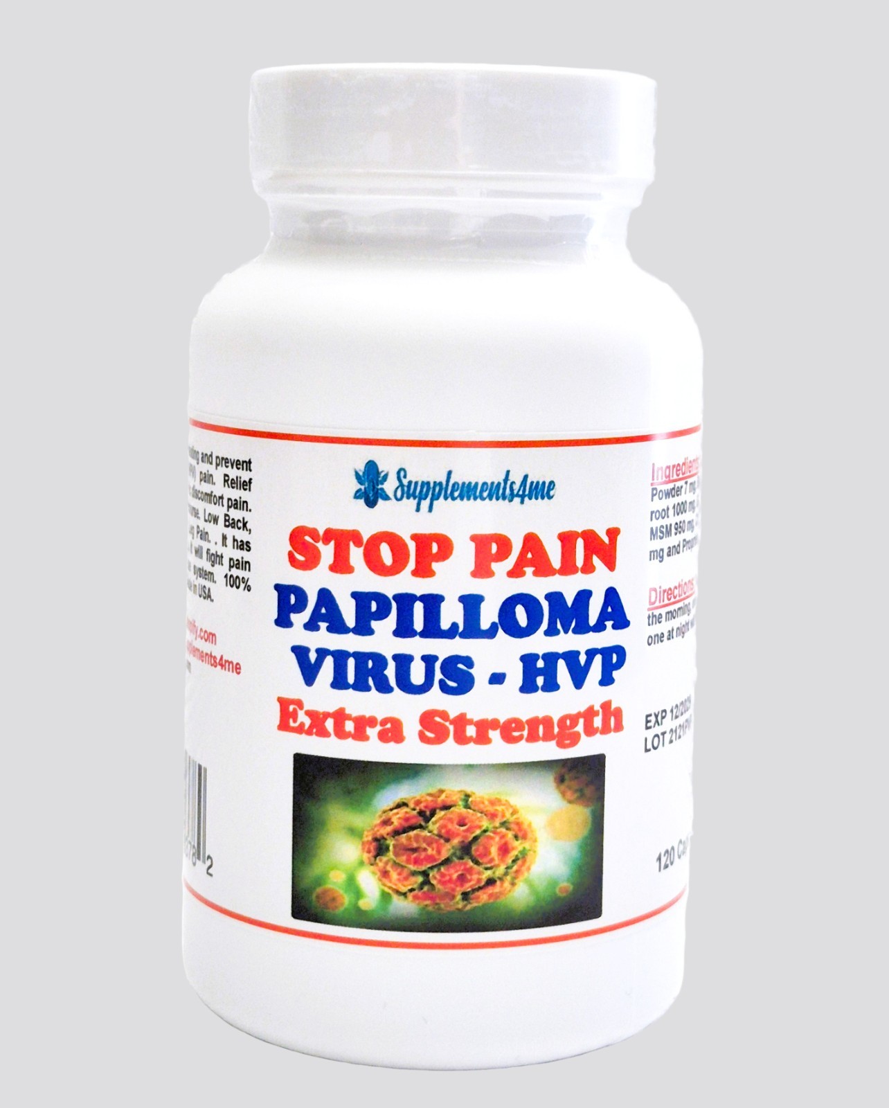 ORGANIC HERBS FOR PAPILLOMA HVP VIRUS FOR EVRYBODY – 120 CAPS – MADE IN USA