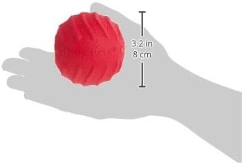 Jolly Pets Jolly Tuff Tosser Unique Rubber Durable Interactive Dog Toy 3 inch