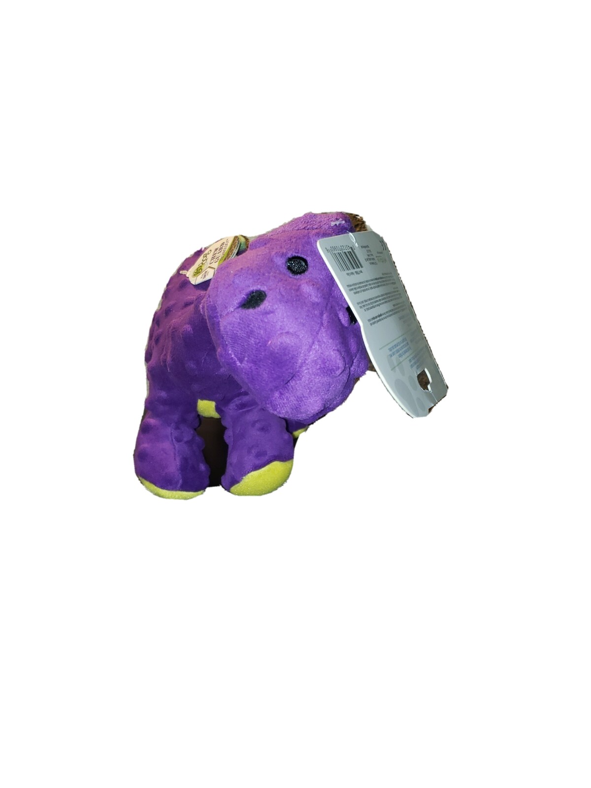 goDog Dinos Bruto purple With Chew Guard Technology Tough Plush Dog Large