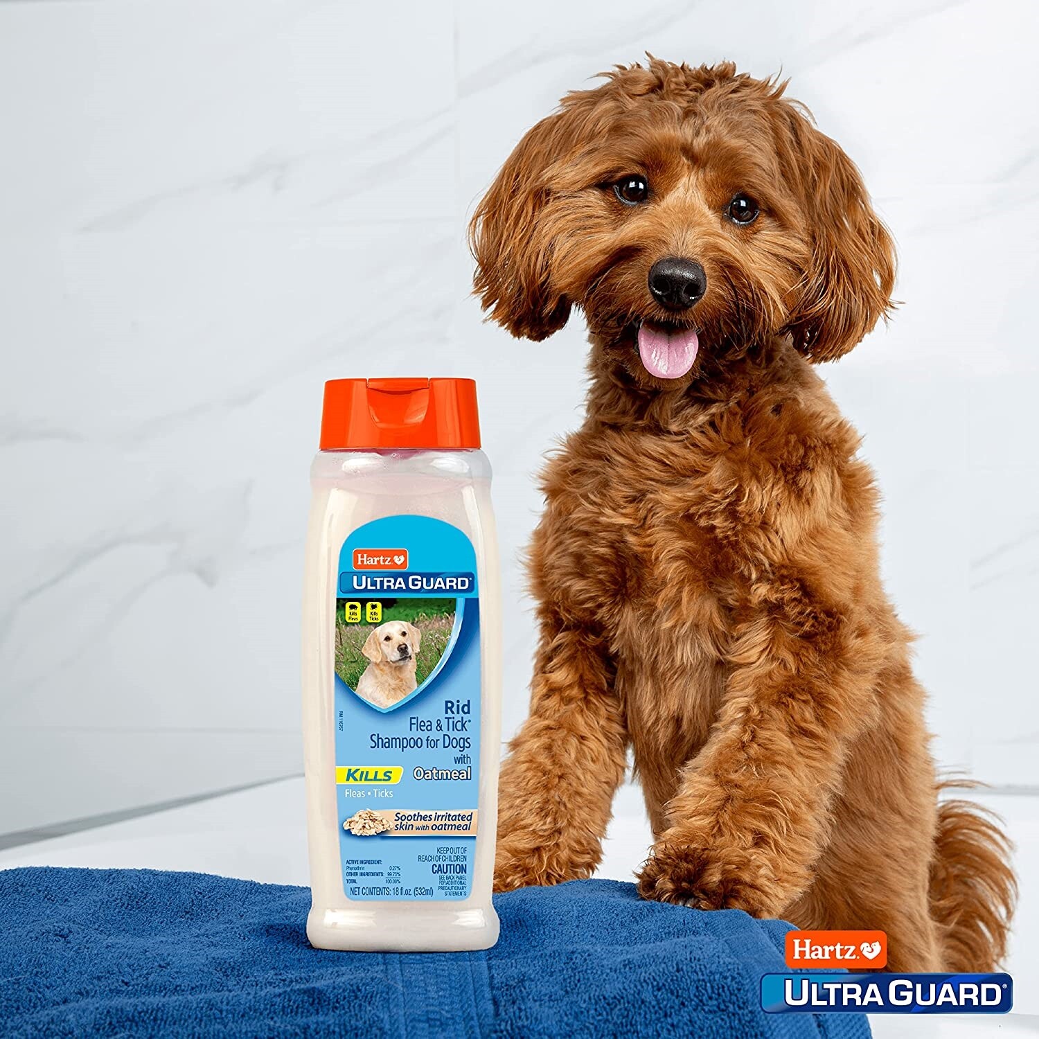Dog Shampoo Oatmeal Soothing Relief Itchy Irritated Skin Vanilla Scent, 18 Fl Oz