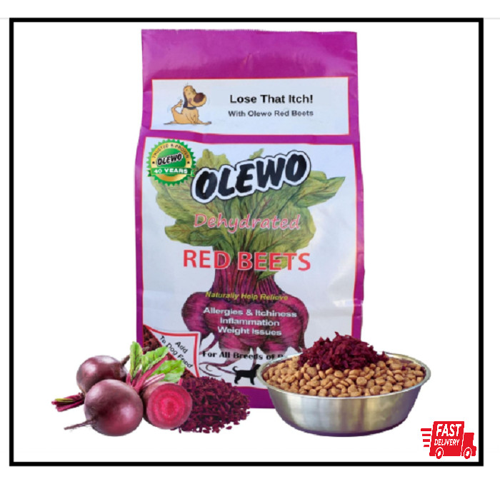 Olewo Red Beets Dog Supplement For Skin Coat Health Itch Relief 1 Pound