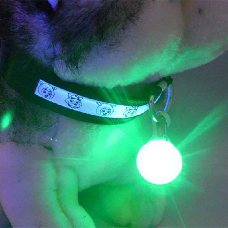1pcs Pet Collar Pendant LED dog collar Night light pendant security luminous