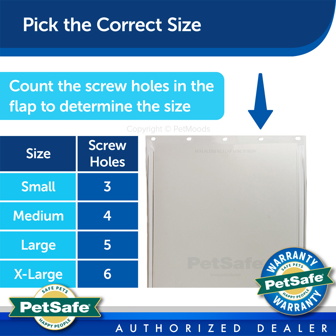 PetSafe REPLACEMENT FLAP for Freedom or Extreme Weather Dog Door “S, M, L, XL”