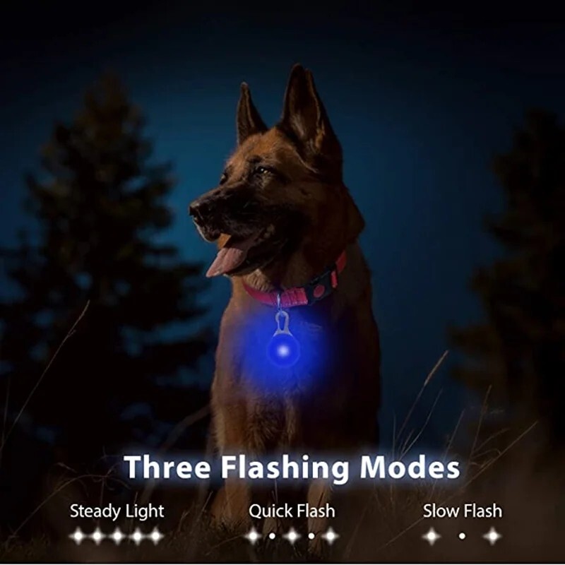 1pcs Pet Collar Pendant LED dog collar Night light pendant security luminous