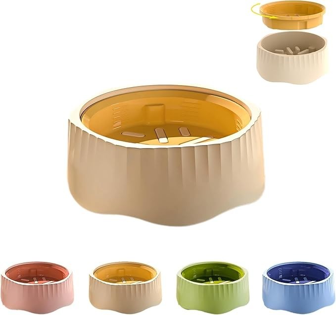 Slow Feeder Dogs Bowl Large Dogs Anti-Gulping Pet Slower Food Feeding Bowl