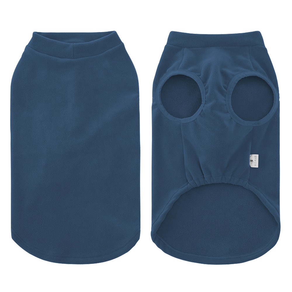 Warm Dog Sweater with Fleece Lining Winter Pet Jacket Soft Pullover Adjustable