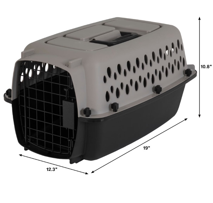 Vibrant Life Pet Portable Kennel for Dogs, Hard-Sided Travel Carrier, Durable, M