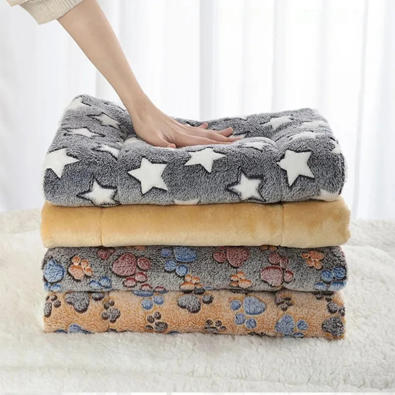 Flannel Pet Sleeping Mat Dog Bed Cat Litter Puppy Bed Dog Sofa Lovely Mattress