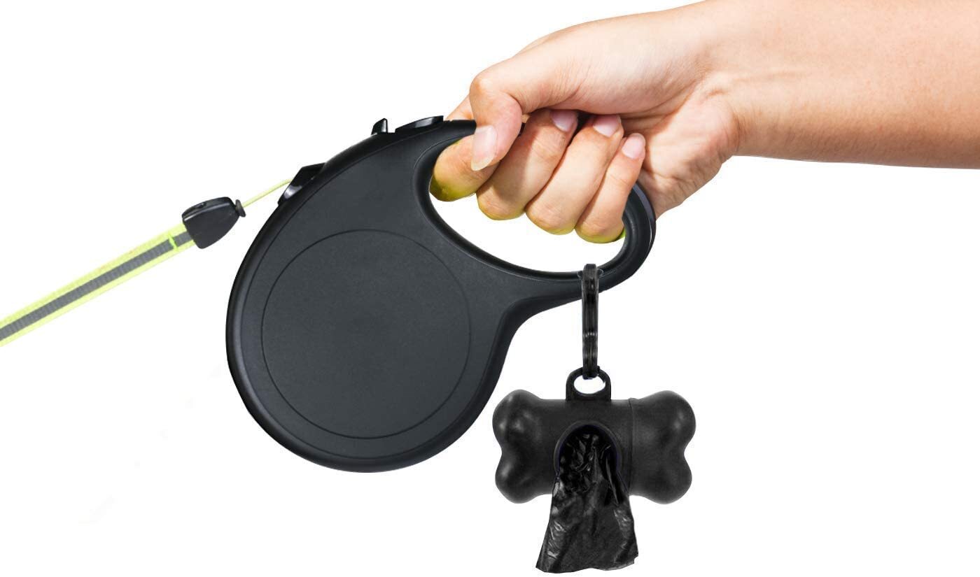 1,000 Pet Waste Poop Bags With Two Dispensers(BLK)