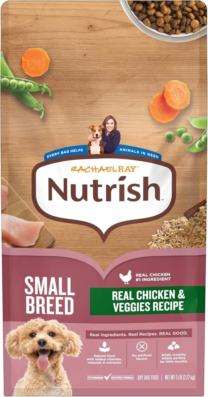 Nutrish Rachael Ray Dry Dog Food Small Breed Real Chicken & Veggies Recipe 5 lb.