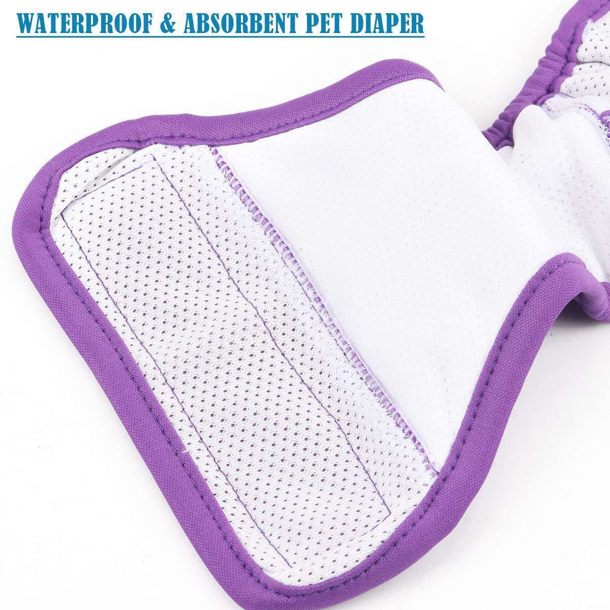 3PACK Female Dog Diapers Cat Waterproof Leak Proof Washable Reusable S M L 2XL
