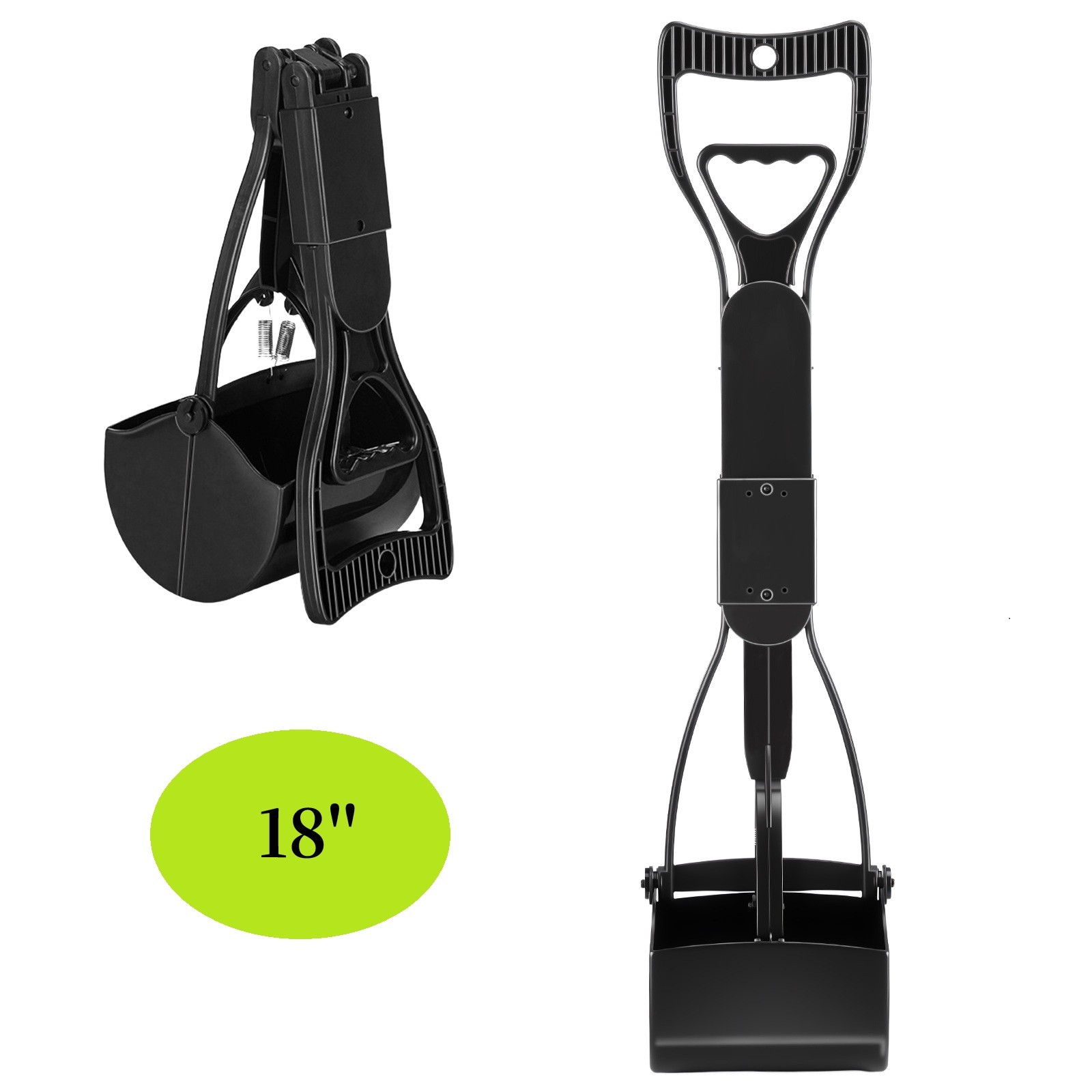 18” Pooper Scooper for Small Dog Cat Waste Clean Pet Scoop Animal Pick Up Jumbo